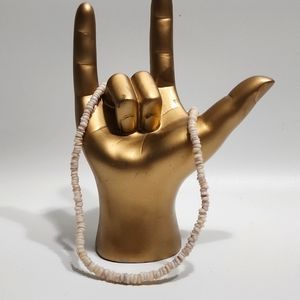 Puka Hawaiian Shell Choker Necklace 7.5"